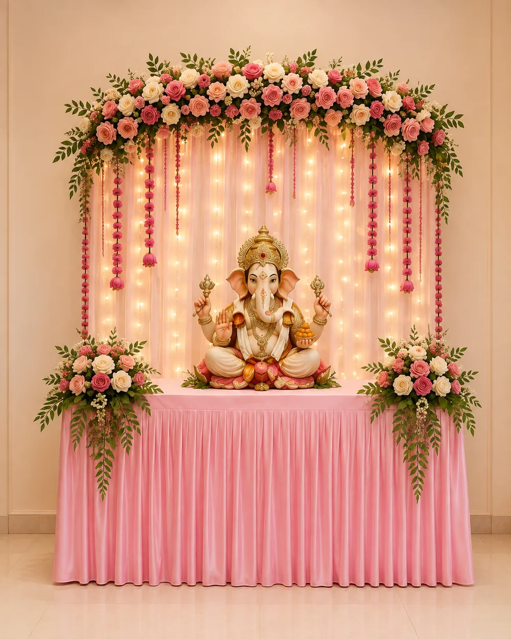 Gloriosa Ganpati mandap design reference — look 24